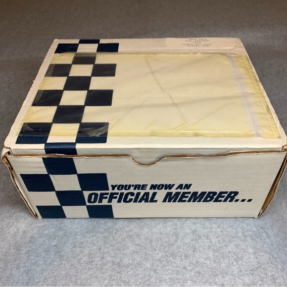 Vintage Valvoline Performance Team Checkered Flag Snapback Hat Members Pack Box - Picture 10 of 11